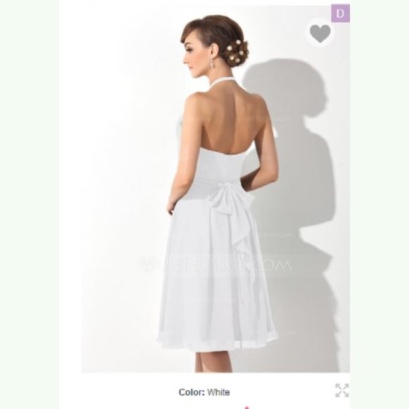 Chiffon Halterneck Dress - Picture 1 of 5
